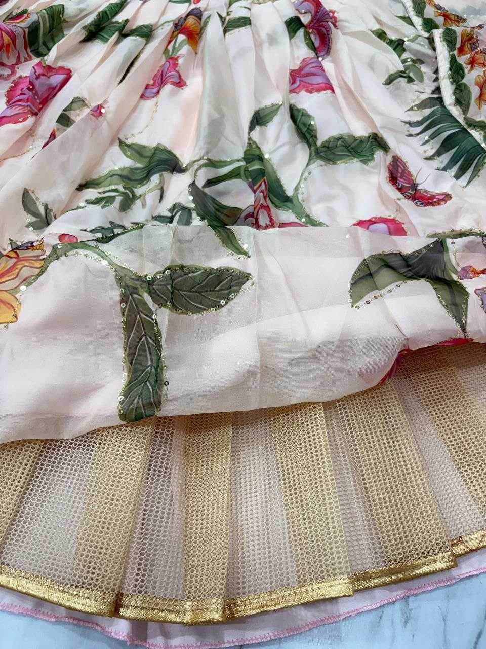 Silk Wedding Printed Lehenga - MYLUXURY LANE ENTERPRISE